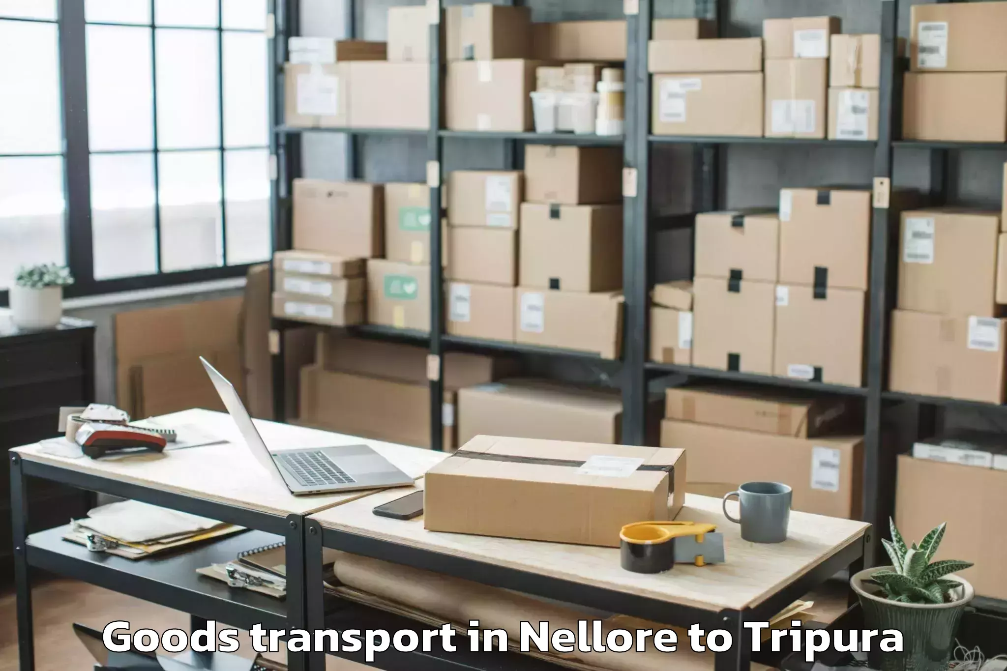 Leading Nellore to Tripura Goods Transport Provider